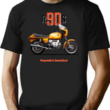 The R90S Motorcycle T-Shirt for Men & Women, T-Shirts Graphic Tee - Black