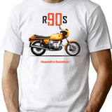 The R90S Motorcycle T-Shirt for Men & Women, T-Shirts Graphic Tee - White