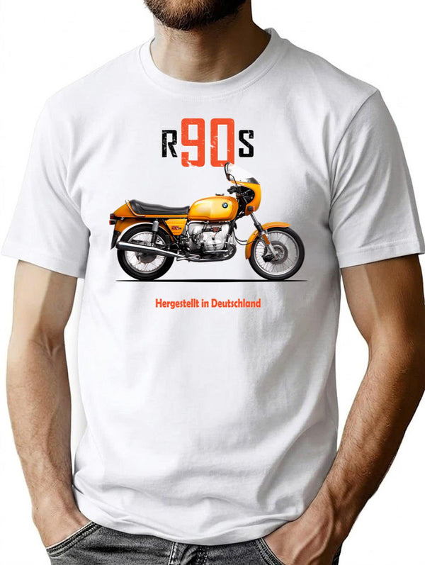 The R90S Motorcycle T-Shirt for Men & Women, T-Shirts Graphic Tee - White