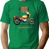 The R90S Motorcycle T-Shirt for Men & Women, T-Shirts Graphic Tee - Green