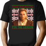 The Reason For The Season Parody Shirt T-Shirt for Men & Women, T-Shirts Graphic Tee - Black