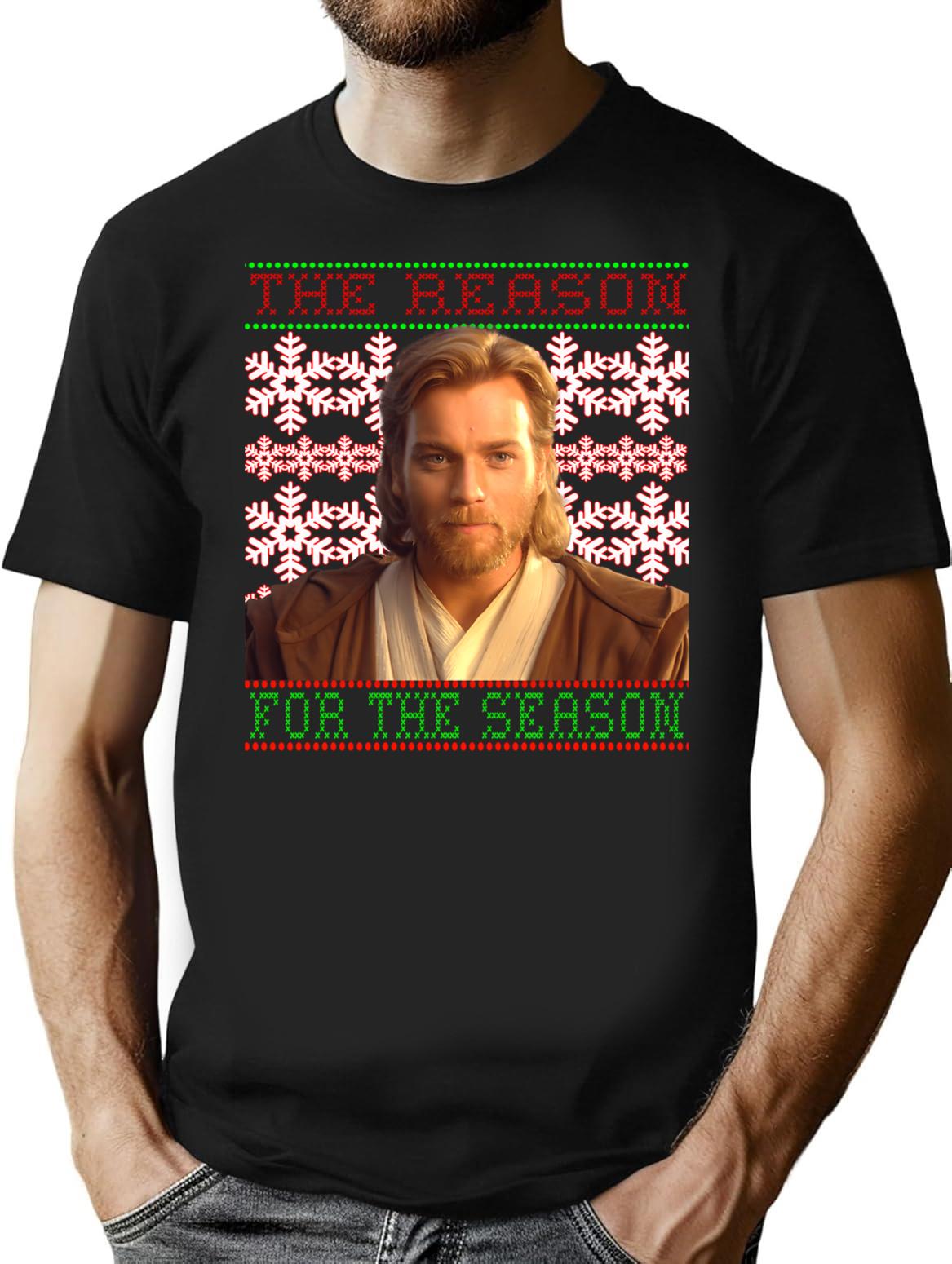 The Reason For The Season Parody Shirt T-Shirt for Men & Women, T-Shirts Graphic Tee - Black