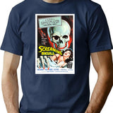 The Screaming Skull T-Shirt for Men & Women, T-Shirts Graphic Tee - Navy