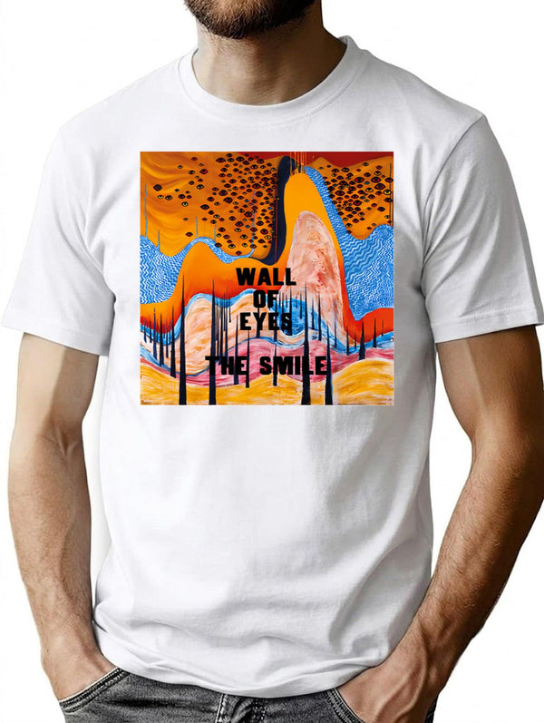 The Smile Wall Of Eyes T-Shirt for Men & Women, T-Shirts Graphic Tee - White