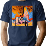 The Smile Wall Of Eyes T-Shirt for Men & Women, T-Shirts Graphic Tee - Navy