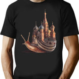 The Snail'S Daydream T-Shirt for Men & Women, T-Shirts Graphic Tee - Black