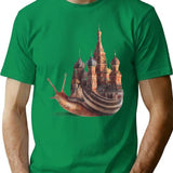 The Snail'S Daydream T-Shirt for Men & Women, T-Shirts Graphic Tee - Green