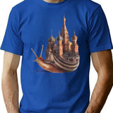The Snail'S Daydream T-Shirt for Men & Women, T-Shirts Graphic Tee - Blue