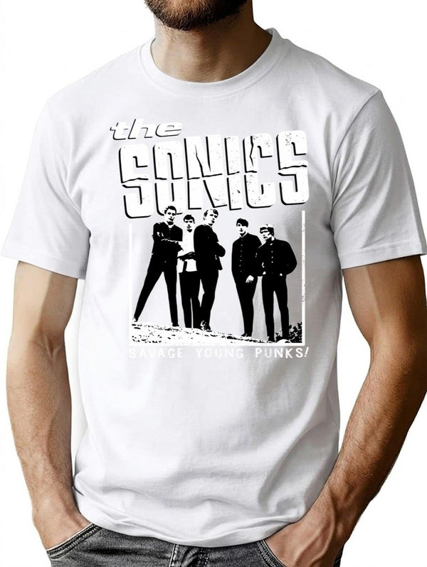 The Sonics - White T-Shirt for Men & Women, T-Shirts Graphic Tee - White