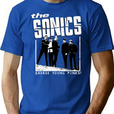 The Sonics - White T-Shirt for Men & Women, T-Shirts Graphic Tee - Blue