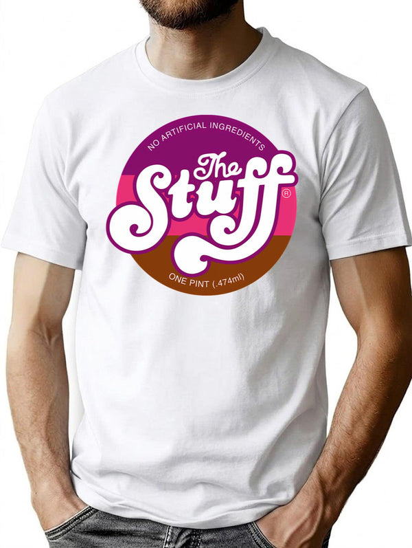 The Stuff - Horror Movie T-Shirt for Men & Women, T-Shirts Graphic Tee - White