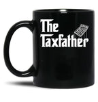 The Taxfather Accounting Gift Funny Accountant Tax Father Black Coffee Mug