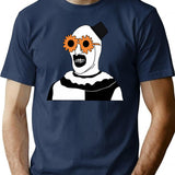 The Terrifier Sunglasses T-Shirt for Men & Women, T-Shirts Graphic Tee - Navy
