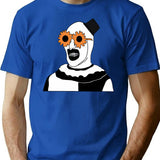 The Terrifier Sunglasses T-Shirt for Men & Women, T-Shirts Graphic Tee - Blue