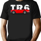 The Tr6 T-Shirt for Men & Women, T-Shirts Graphic Tee - Black