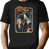 The Truth Is Out There - X Files Funny Classic Premium Heavyweight Cotton T-Shirt - Black