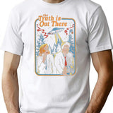 The Truth Is Out There - X Files Funny Classic Premium Heavyweight Cotton T-Shirt - White