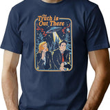 The Truth Is Out There - X Files Funny Classic Premium Heavyweight Cotton T-Shirt - Navy