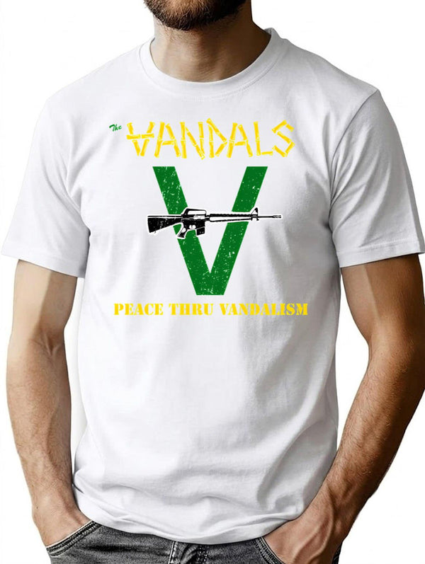 The Vandals T-Shirt for Men & Women, T-Shirts Graphic Tee - White