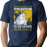 The Voices Are Getting Louder Frog T-Shirt for Men & Women, T-Shirts Graphic Tee - Navy