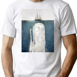 The White Whale T-Shirt for Men & Women, T-Shirts Graphic Tee - White