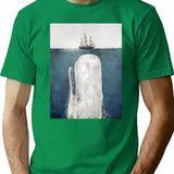 The White Whale T-Shirt for Men & Women, T-Shirts Graphic Tee - Green