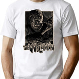 The Wolfman Wolfman Wolf Man Werewolf T-Shirt for Men & Women, T-Shirts Graphic Tee - White