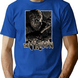 The Wolfman Wolfman Wolf Man Werewolf T-Shirt for Men & Women, T-Shirts Graphic Tee - Blue