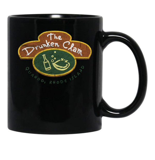 The drunken clam Black Coffee Mug, Gift Coffee Mug - Black