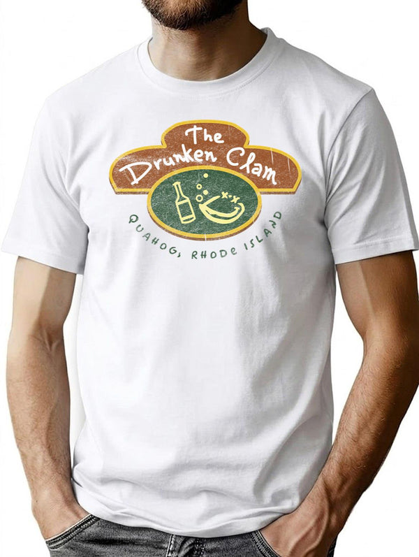 The drunken clam Premium Heavyweight Cotton T-Shirt - White