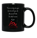 There Is Only One You Poem By Truleeido (Black Background) Black Gift Coffee Mug - Black