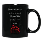 There Is Only One You Poem By Truleeido (Black Background) Black Gift Coffee Mug - Black
