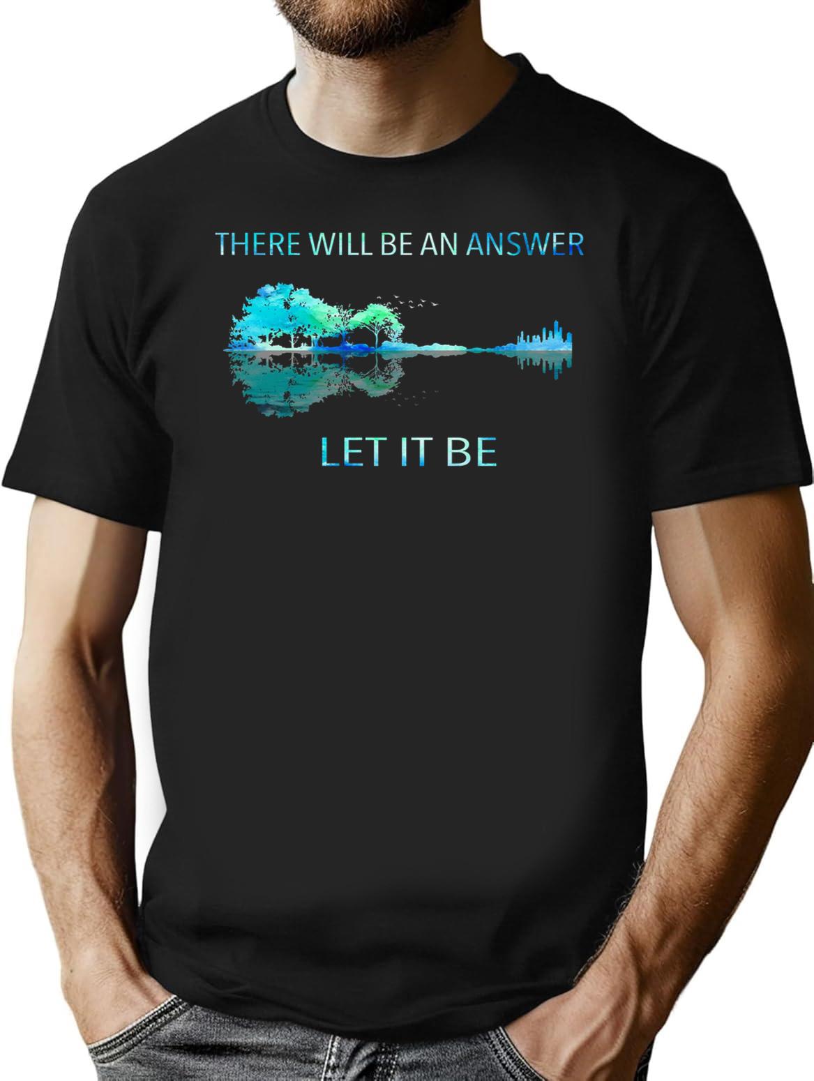 There Will Be an Answer Let It Be Essential 23 Premium Heavyweight Cotton T-Shirt - Black