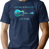 There Will Be an Answer Let It Be Essential 23 Premium Heavyweight Cotton T-Shirt - Navy