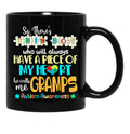Theres This He Calls Me Gramps Autism Awareness Grandpa Black Gift Coffee Mug - Black