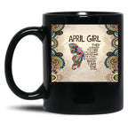 They Whispered To Her You Cannot - April Girl Black Gift Coffee Mug