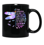 They Whispered To Her You Dragonfly TMug Black Gift Coffee Mug - Black