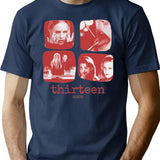 Thirteen Vintage Movie T-Shirt for Men & Women, T-Shirts Graphic Tee - Navy