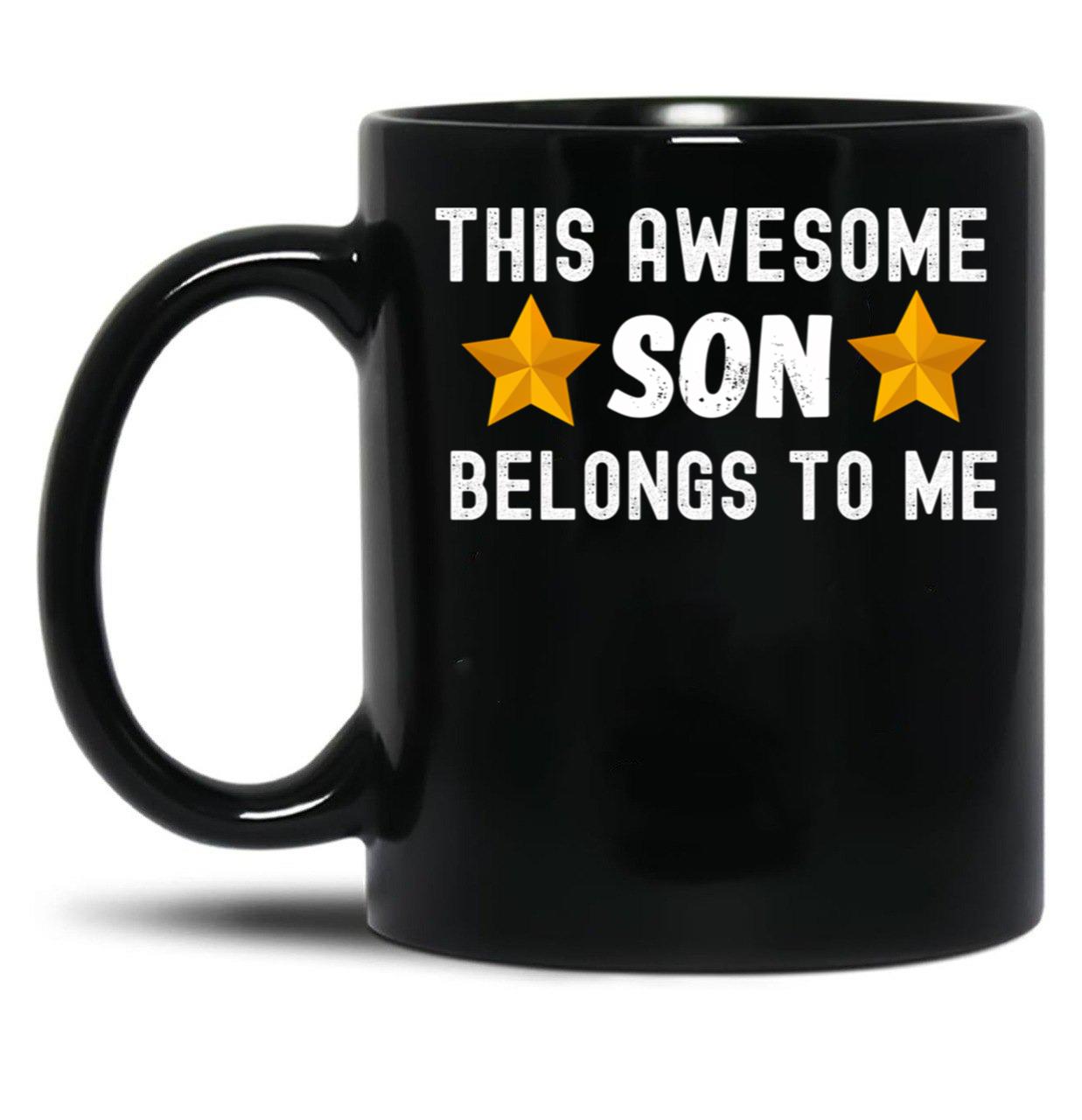 This Awesome Son Belongs To Me - Son Gift Black Gift Coffee Mug