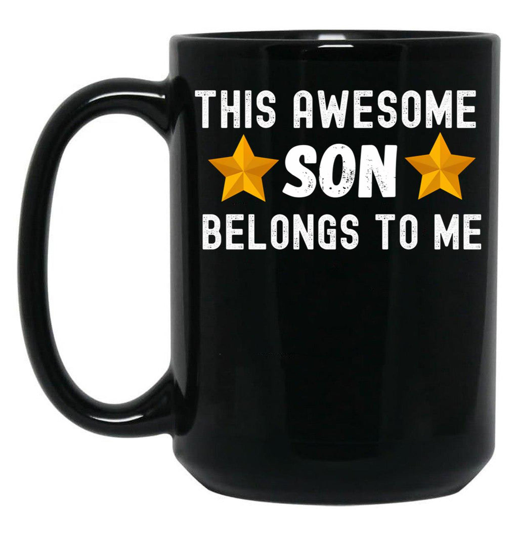 This Awesome Son Belongs To Me - Son Gift Black Gift Coffee Mug