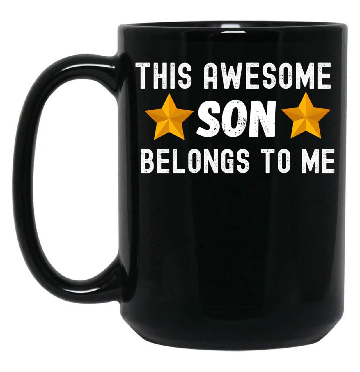 This Awesome Son Belongs To Me - Son Gift Black Gift Coffee Mug