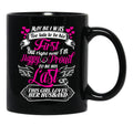 This Girl Loves Her Husband Black Gift Coffee Mug - Black