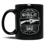 This Girl Stole My Heart She Calls Me Dad Black Gift Coffee Mug