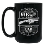 This Girl Stole My Heart She Calls Me Dad Black Gift Coffee Mug