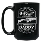 This Girl Stole My Heart She Calls Me Daddy Black Gift Coffee Mug