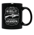 This Girl Stole My Heart She Calls Me Grandpa Black Gift Coffee Mug - Black