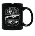 This Girl Stole My Heart She Calls Me Pop Pop Black Gift Coffee Mug - Black