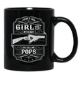 This Girl Stole My Heart She Calls Me Pops Black Gift Coffee Mug - Black