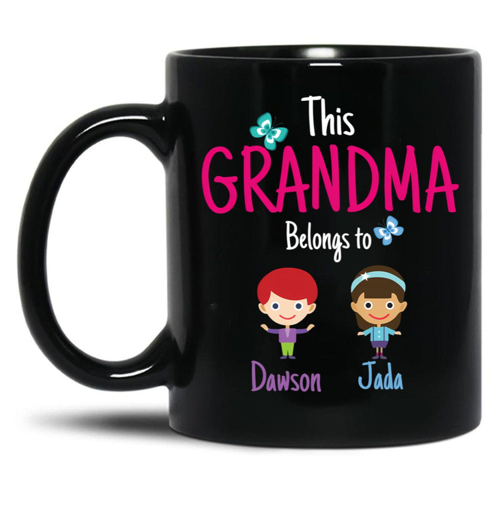 This Grandma Belongs To Dawson Jada Black Gift Coffee Mug