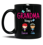 This Grandma Belongs To Dawson Jada Black Gift Coffee Mug